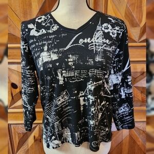 Allison Daley London T-shirt Sz PM